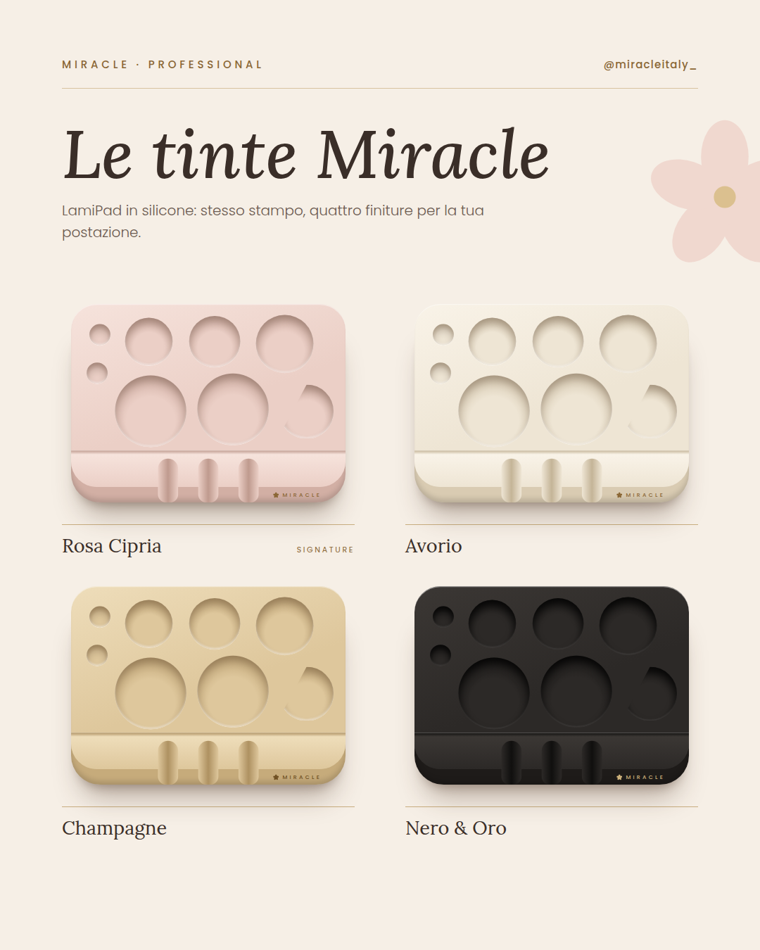 LamiPad Miracle – Palette in silicone per laminazione ciglia e sopracciglia